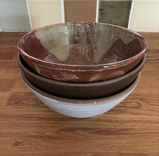 set of stacked meal bowls for soup, chili or pho