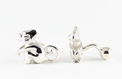 Unique handmade Monkey Cufflinks | HR Jewellery Designs, Hampshire Jeweller