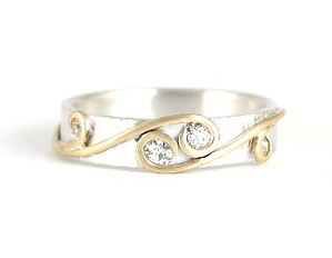 Reusing your Inherited gold and diamonds. Remodelled jewellery by HR Jewellery Designs in Hampshire