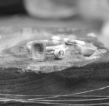 Platinum rings being made by HR Jewellery Designs. West Sussex / Hampshire jewellery designer