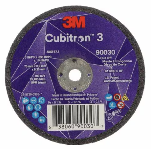 3M™ Cubitron™ 3 切割片, 90030