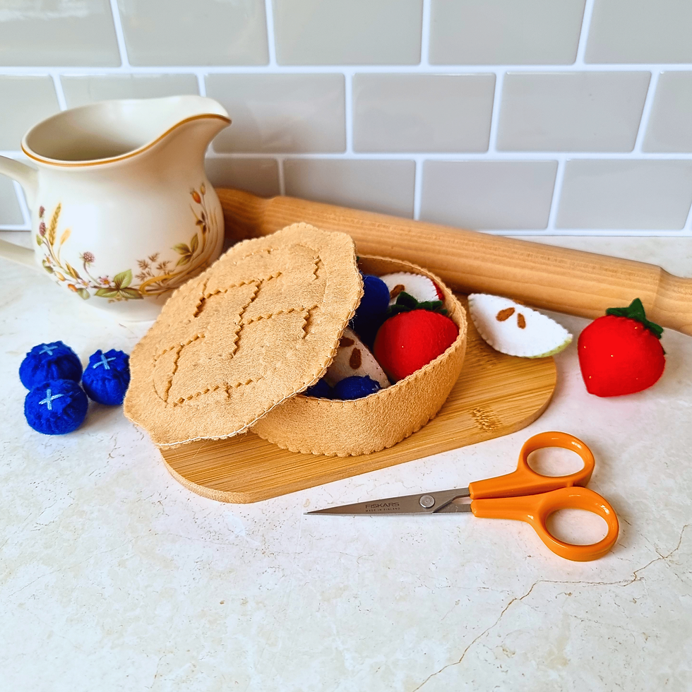 Miniaturbild: Felt Lattice Top Fruit Pie