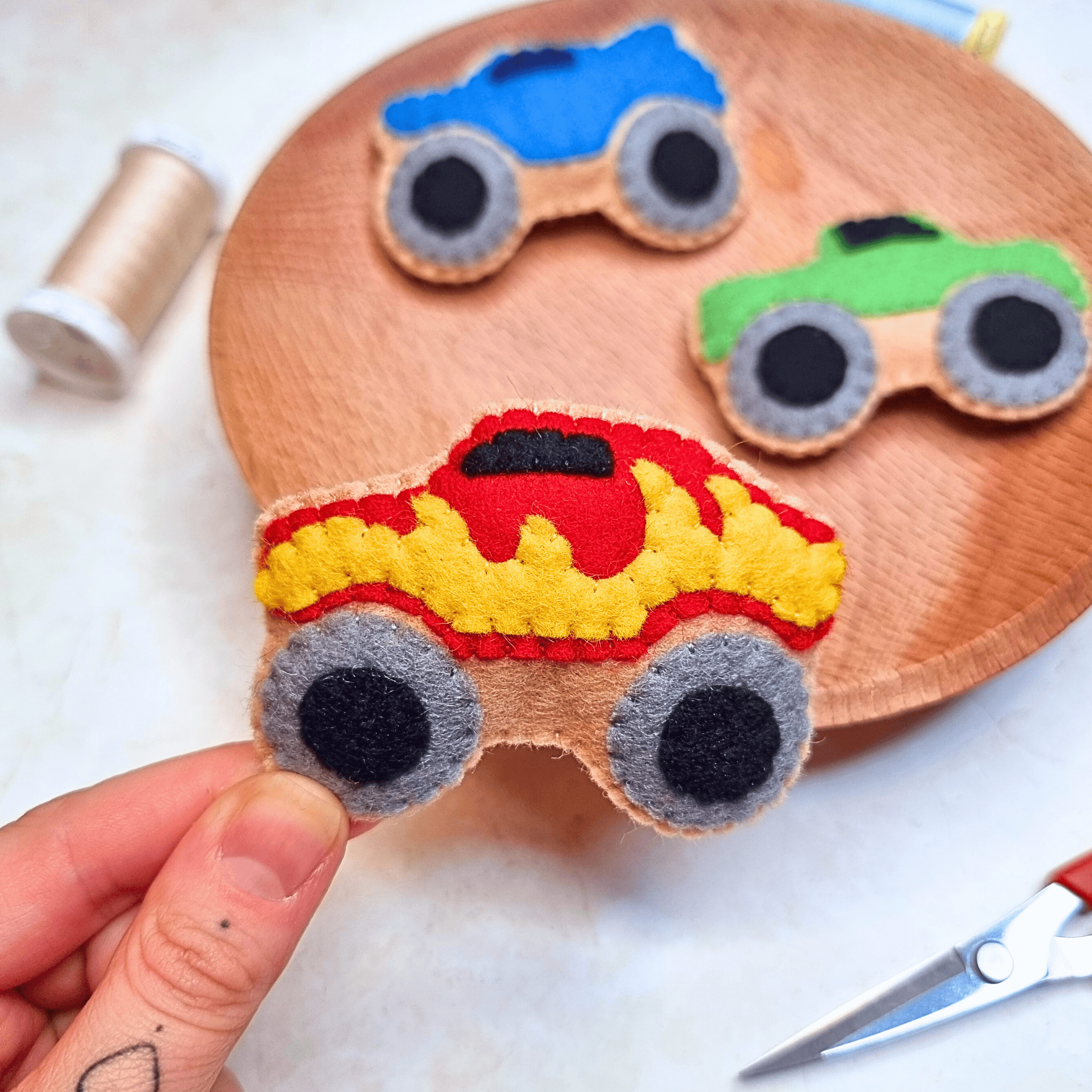 Felt Monster Truck Cookies