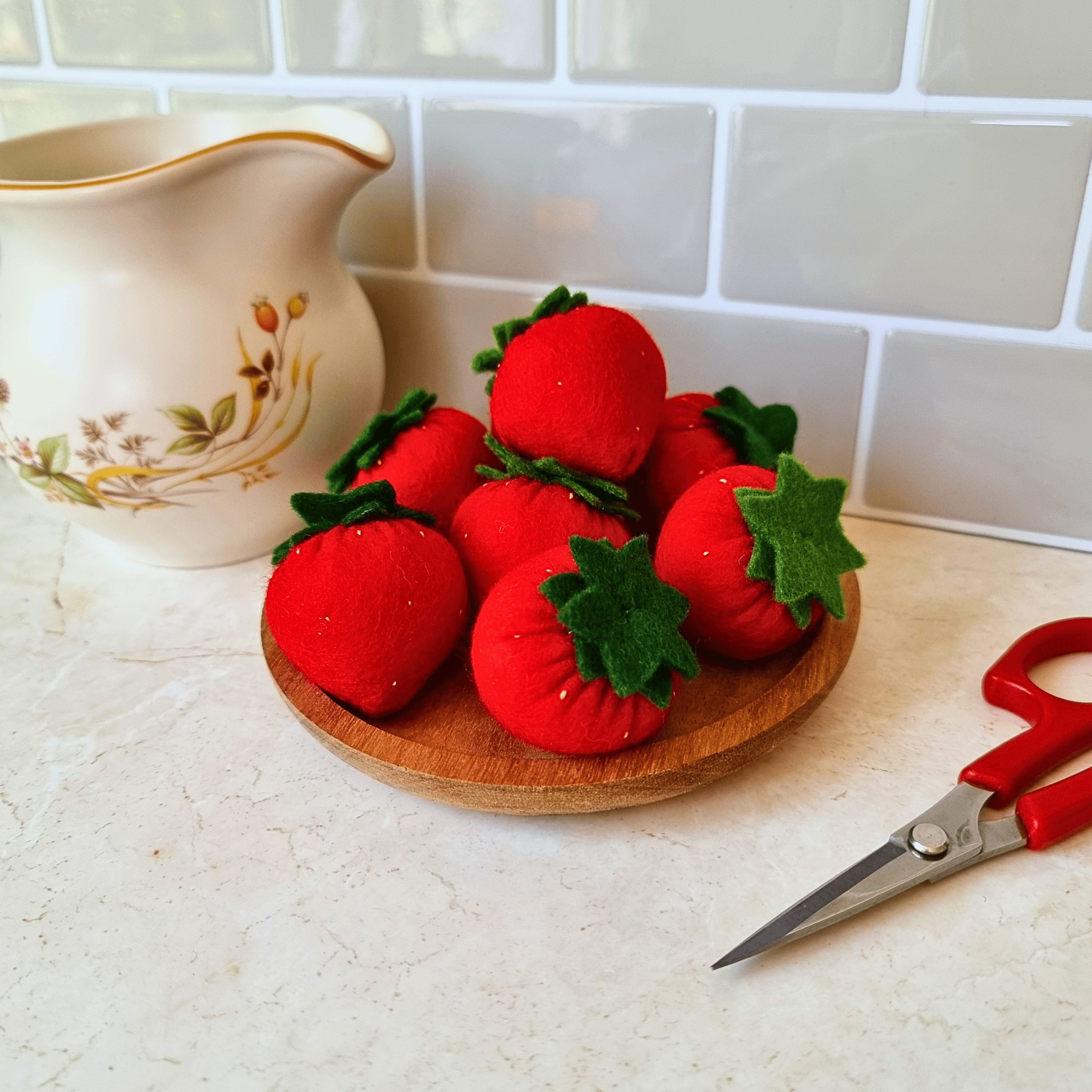Felt Strawberries