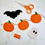 Miniature : Felt Halloween Garland (bat, ghost, pumpkin) PDF Sewing Pattern and Tutorial