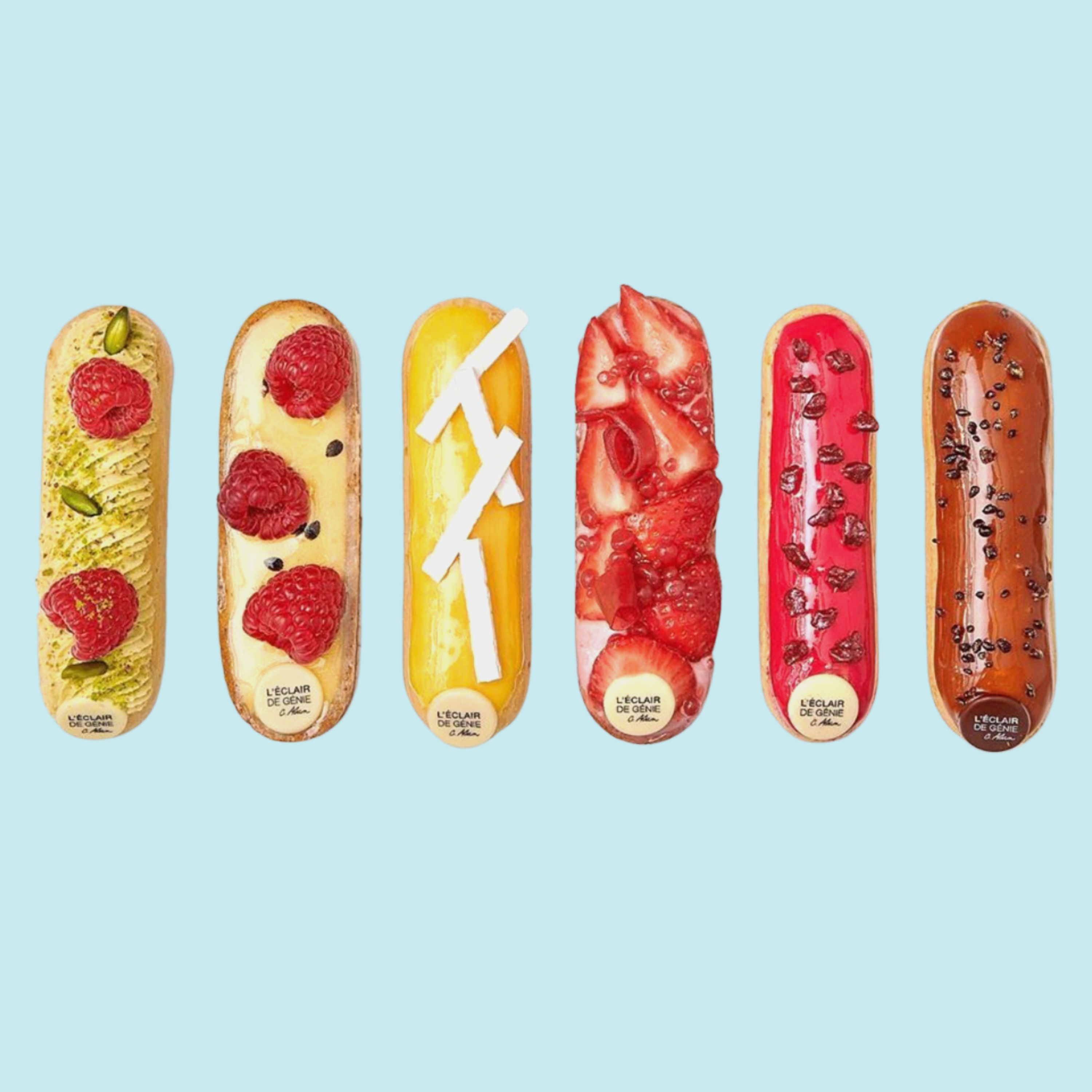 classic box of 6 eclairs