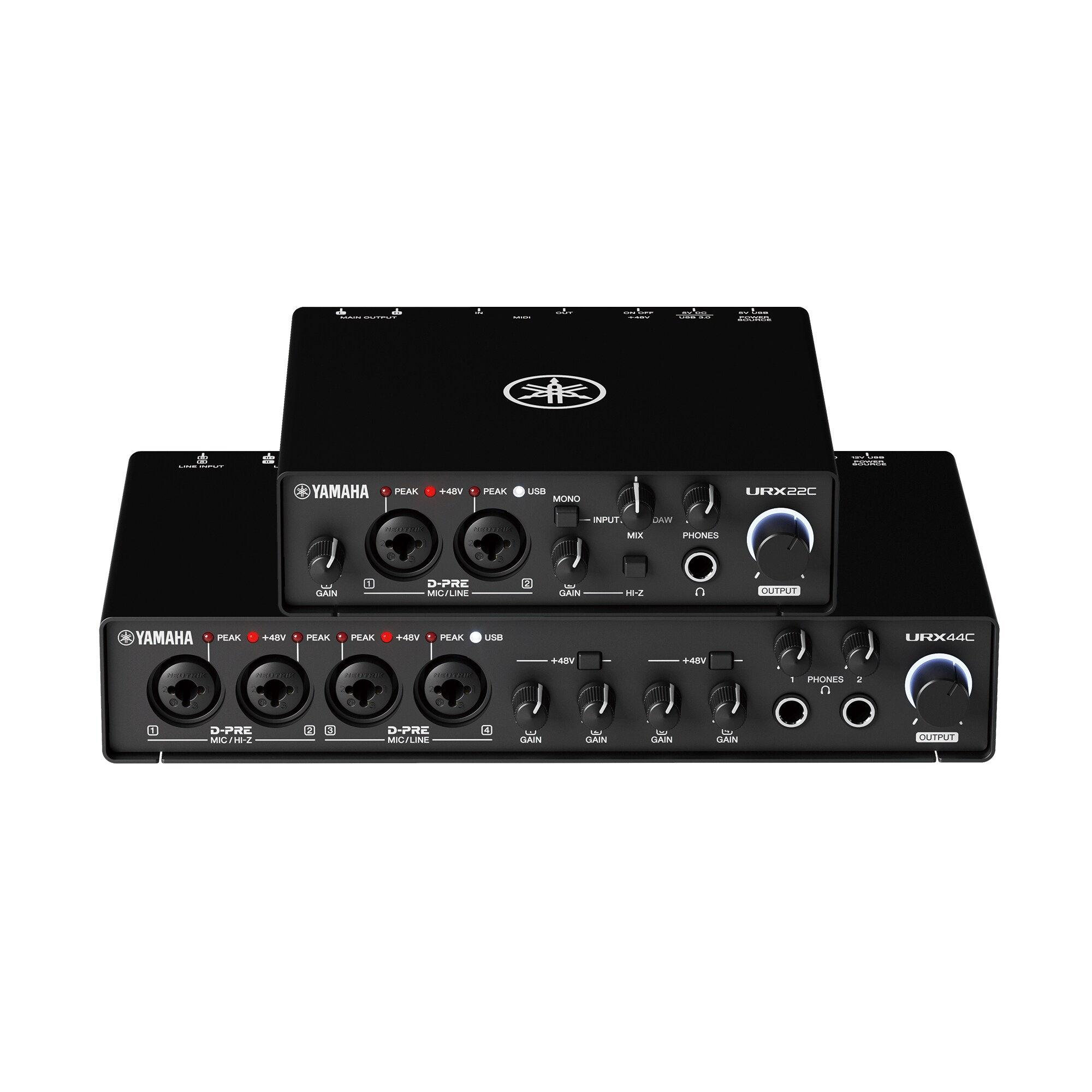 YAMAHA URX22C 2-IN/2-OUT / URX44C 6-IN/4-OUT USB-C AUDIO/MIDI INTERFACE