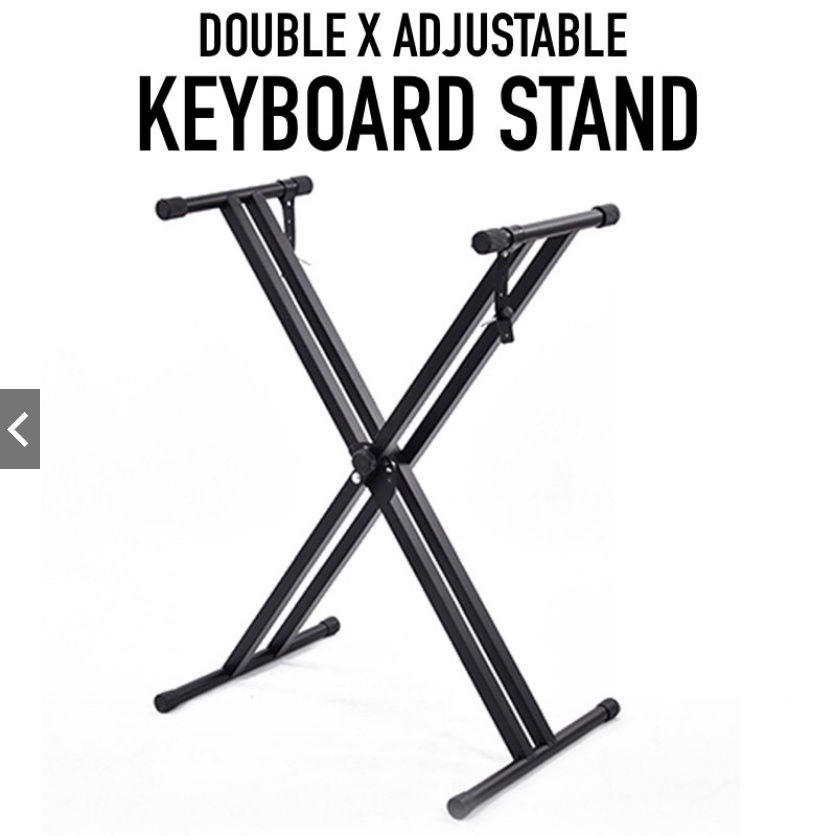 Keyboard Double X Stand suitable for electronic keyboards or digital pianos