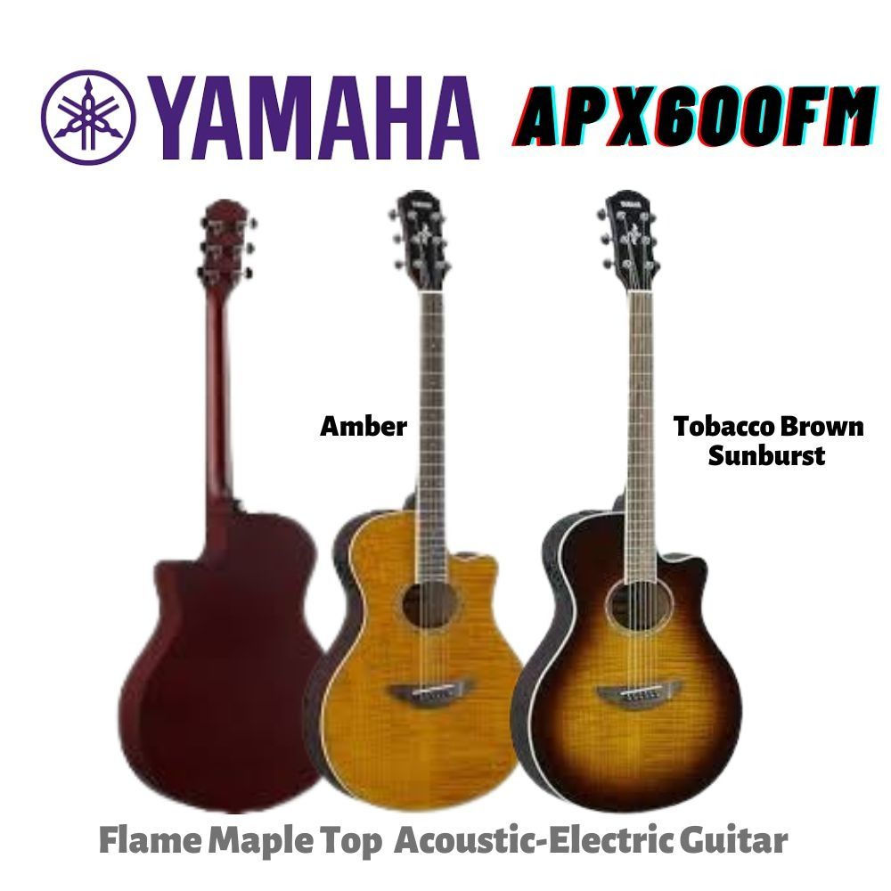 YAMAHA APX600FM (FLAMED MAPLE TOP) ACOUSTIC-ELECTRIC GUITAR