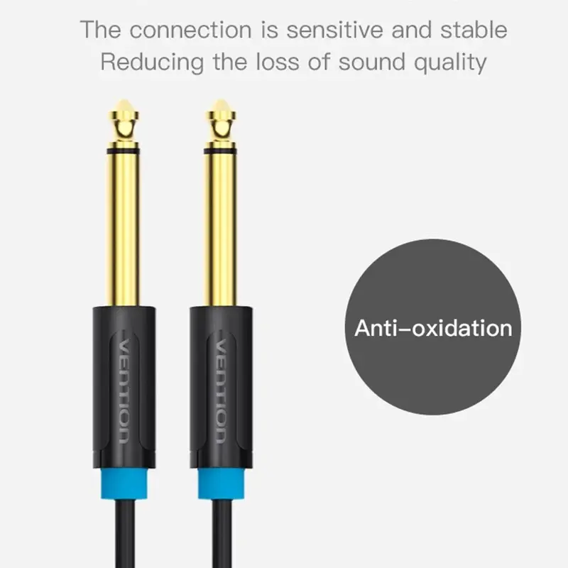 Thumbnail: Vention 1/4" 6.5mm 2M instrument / guitar mono cable