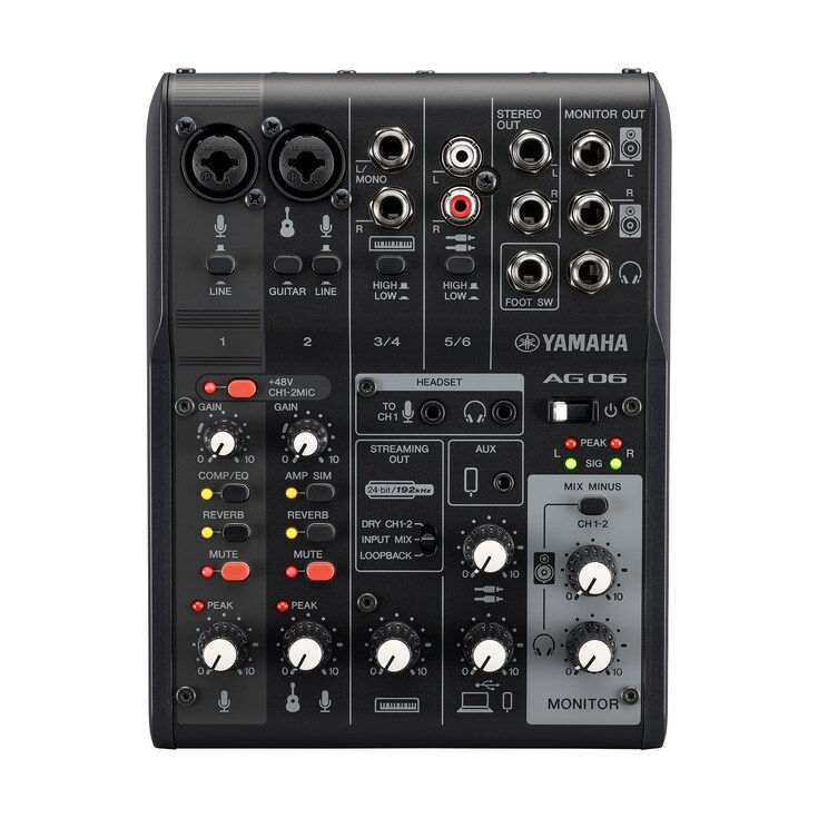 Thumbnail: YAMAHA AG06MK2 6-CHANNEL LIVE STREAMING MIXER