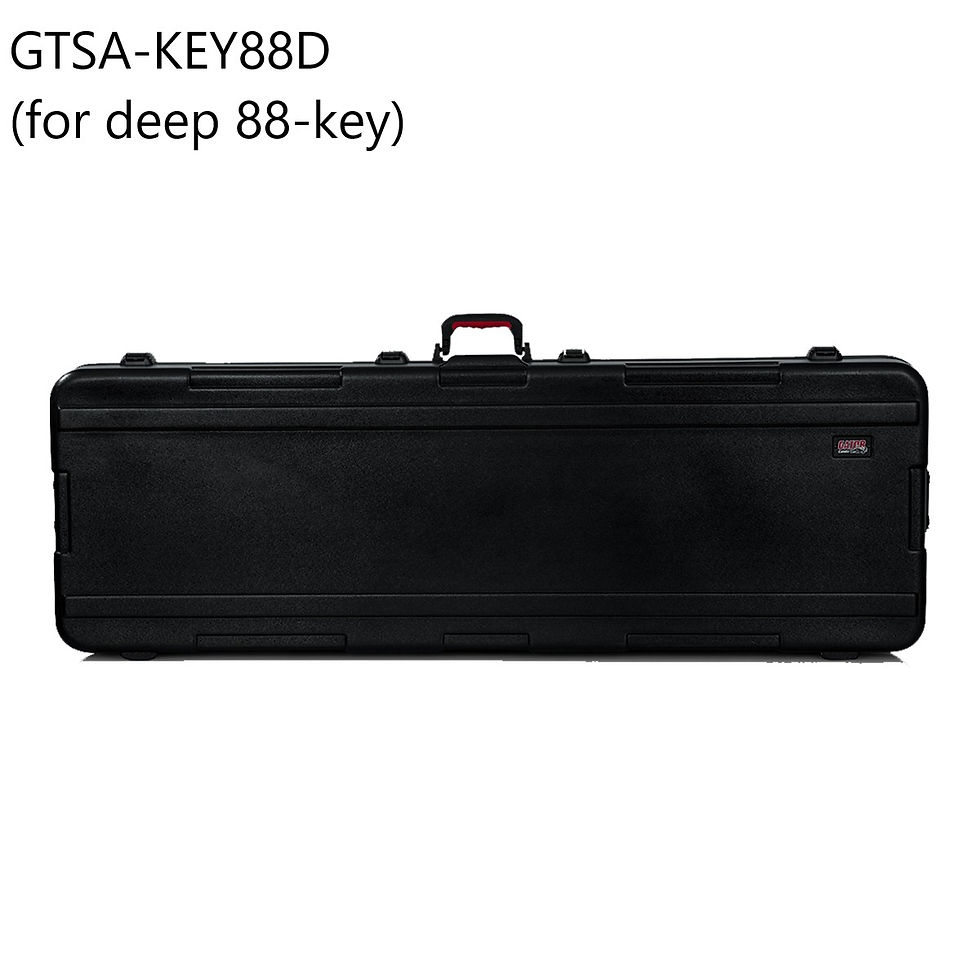 Thumbnail: GATOR GTSA-KEY61 / GTSA-KEY76D / GTSA-KEY88D MOLDED KEYBOARD CASE W/ WHEELS