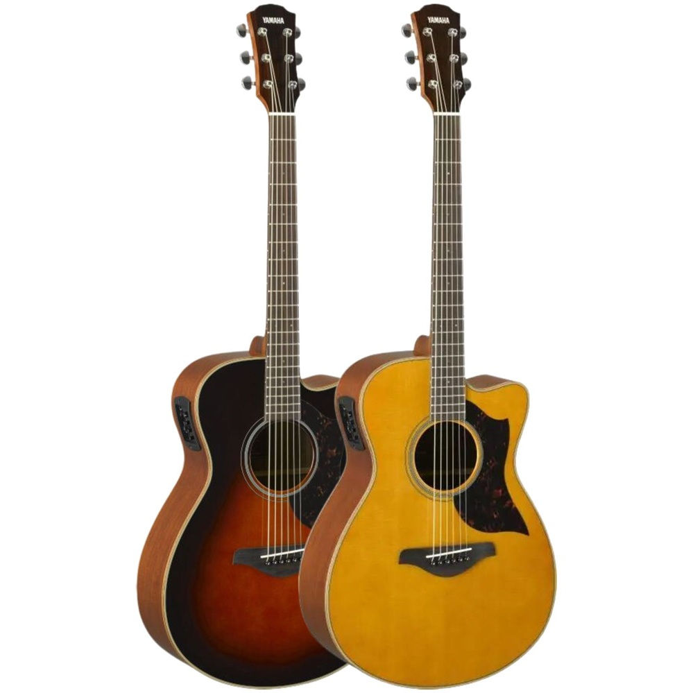 YAMAHA A1M / AC1M CUTAWAY BODY SOLID-TOP ELECTRO-ACOUSTIC GUITAR