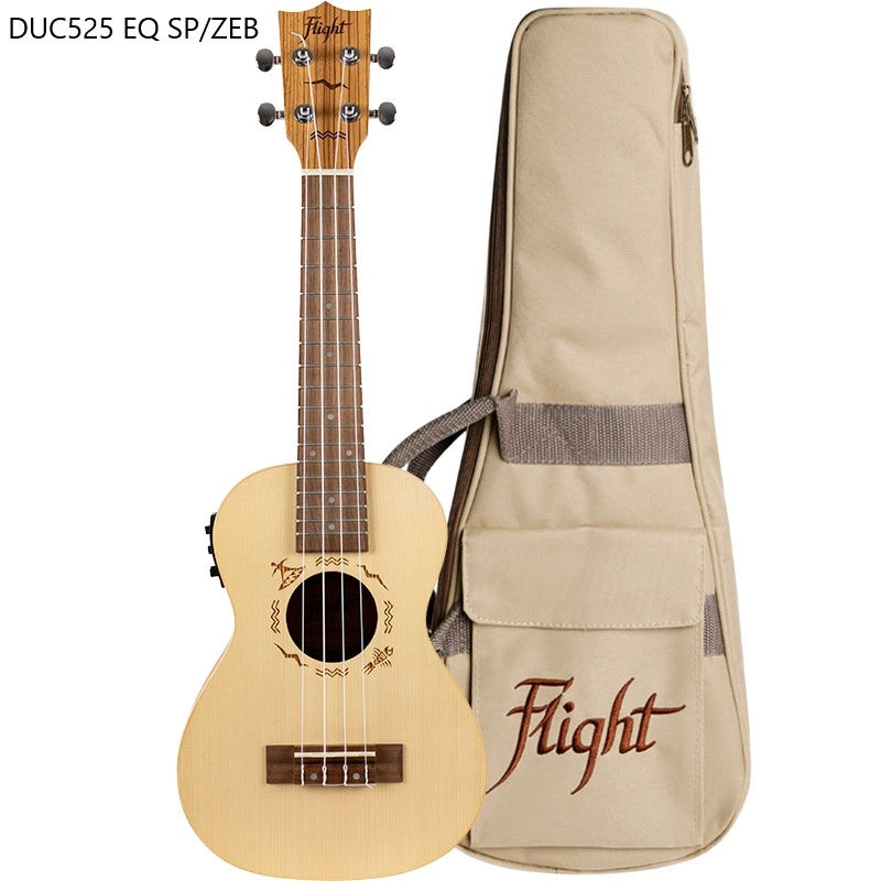 Flight DUC525 SP/ZEB Concert / DUC525 EQ SP/ZEB Electro-Acoustic Concert ukulele