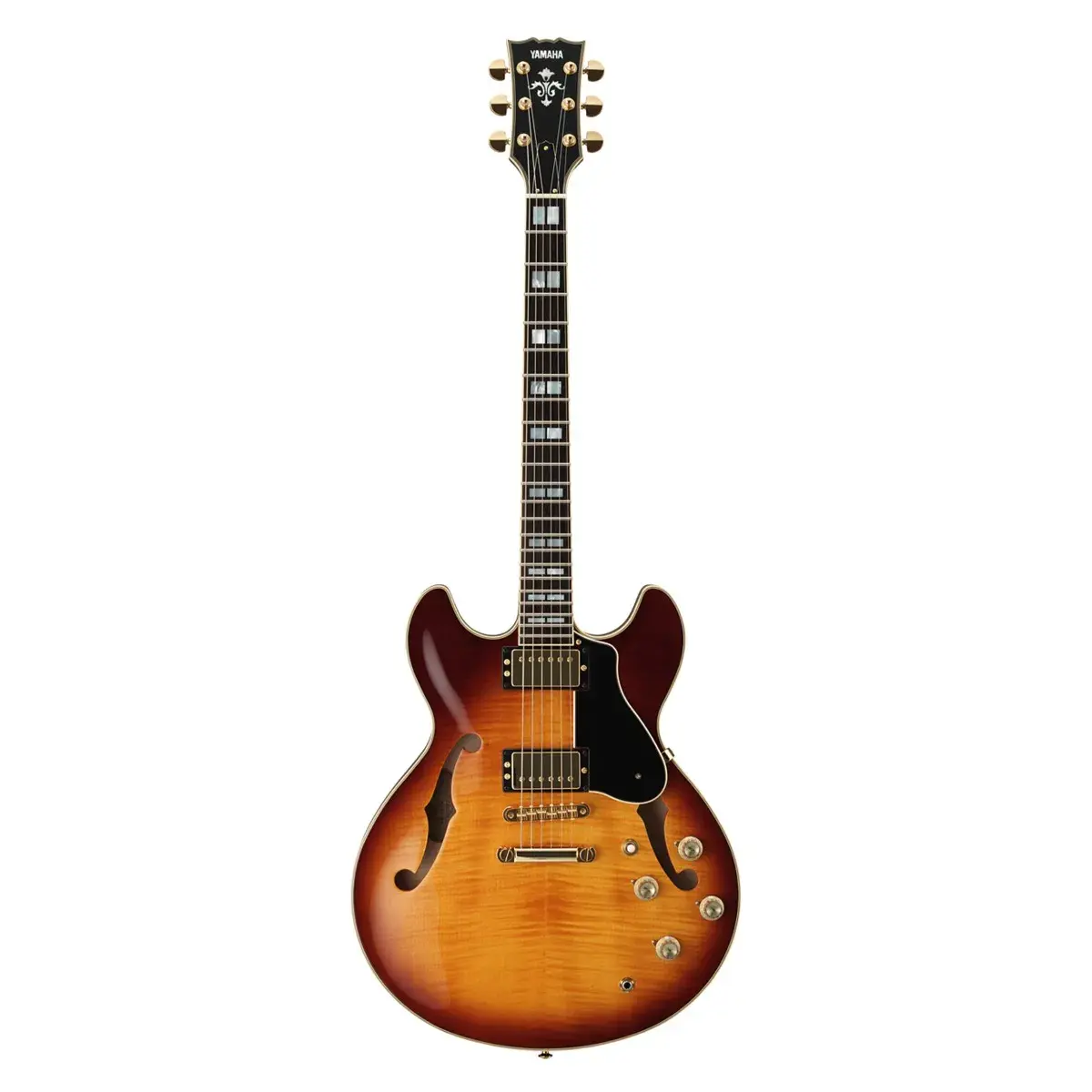 YAMAHA SA2200 VIOLIN SUNBURST HOLLOW SERIES ELECTRIC GUITAR