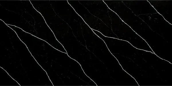 Luxury Quartz Stone Slab Black Marquina
