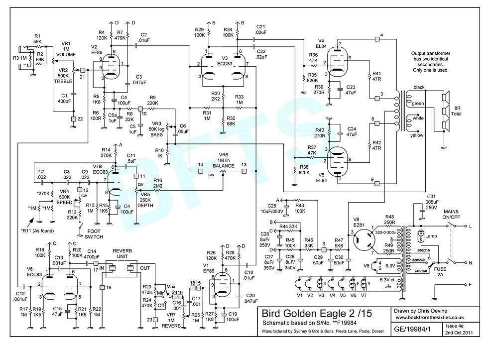 Bird Golden Eagle 2/15 Schematic