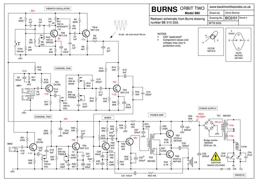 Burns Orbit Two Schematic