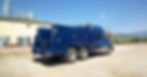 Blue lube truck