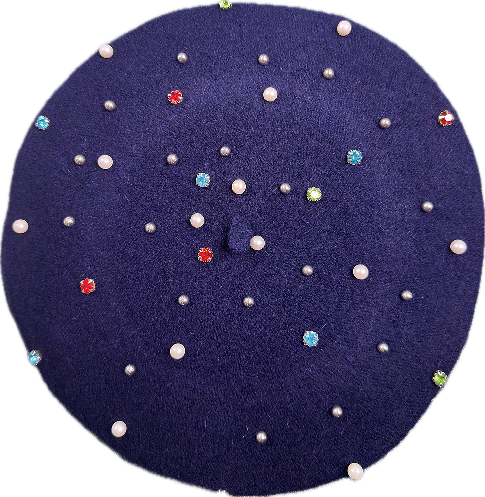 Thumbnail: Pearl & Rhinestone Statement Beanie Beret