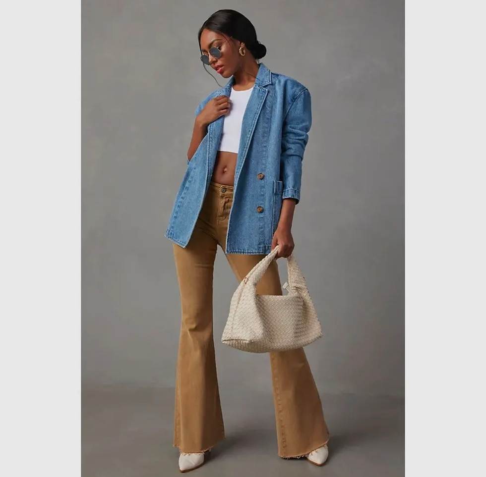 Thumbnail: Denim DeeVah Blazer Jacket