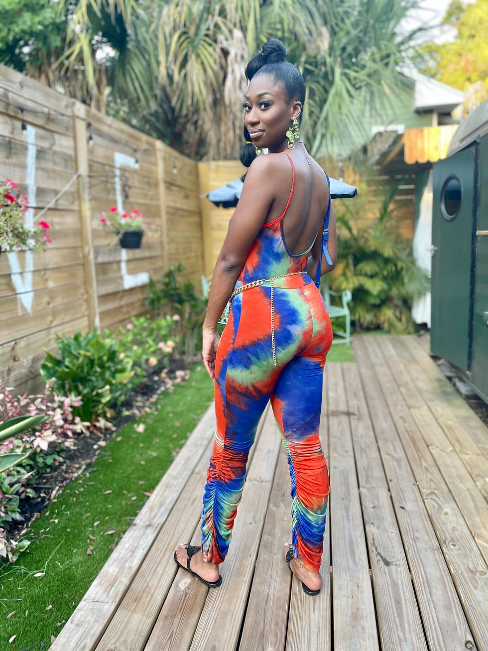 Thumbnail: Colorful Tye-Dye Jumpsuit