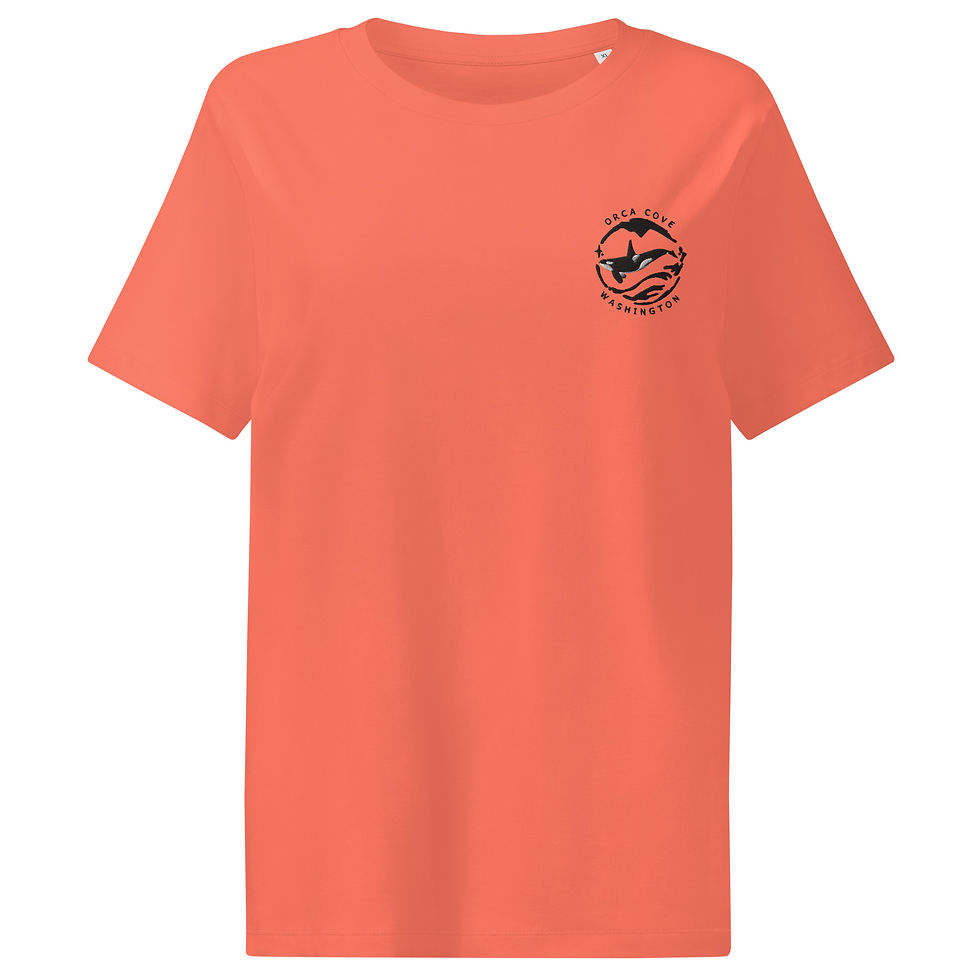 Thumbnail: Orca Cove Series Women’s organic ribbed neck t-shirt