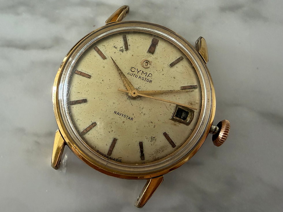 Miniatura: Cyma Autorotor Navystar Automático Date Antigo Para Reparos 