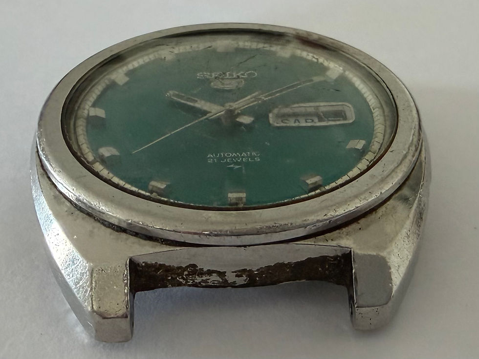 Miniatura: Seiko 6119-8273 Automático Day-Date Antigo Para Conserto e Reparos 