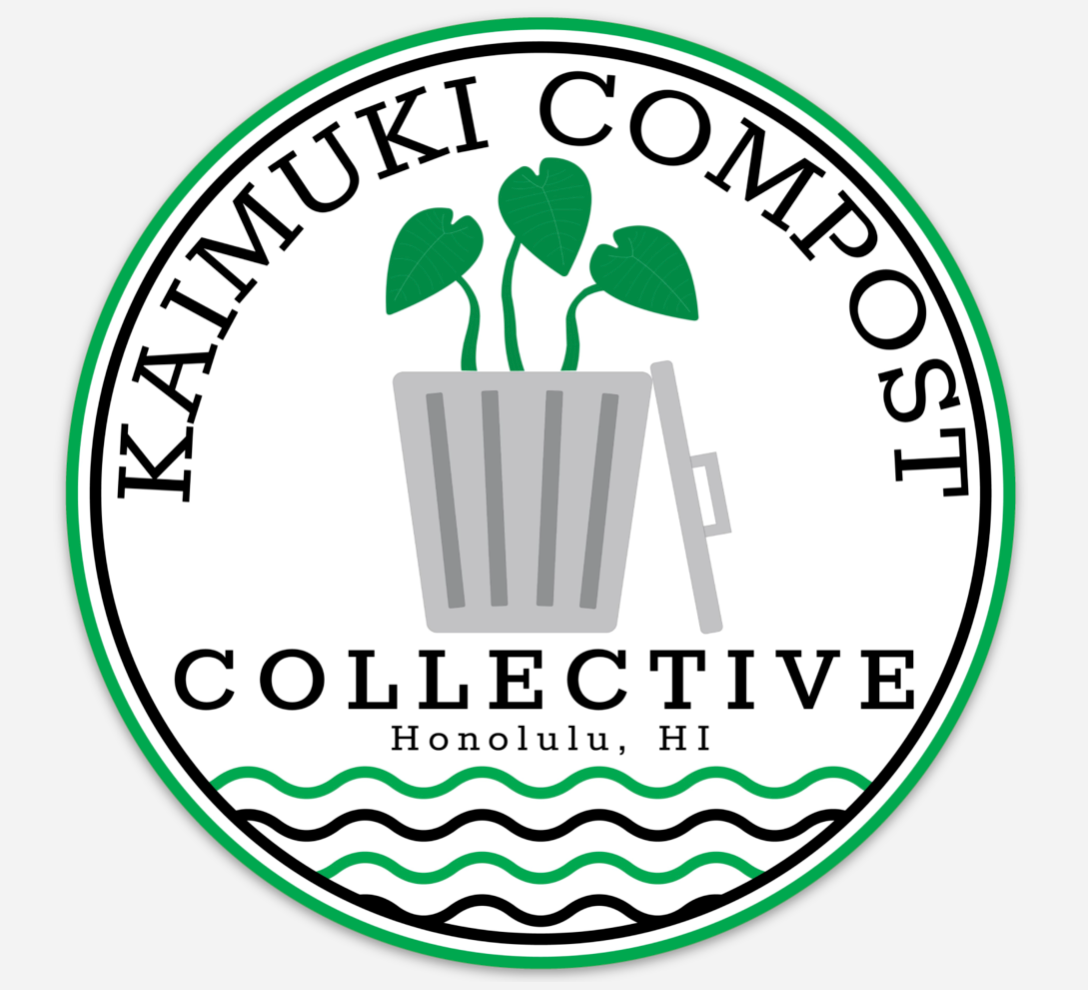 5" x 5" Kaimuki Compost Collective Sticker