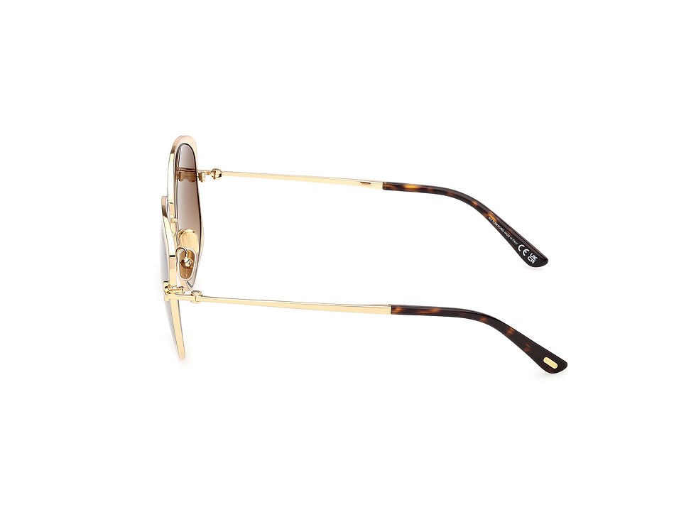 Thumbnail: Tom Ford FT1349_30F Abbey-02 Sunglasses – Shiny Deep Gold / Gradient Brown Lens