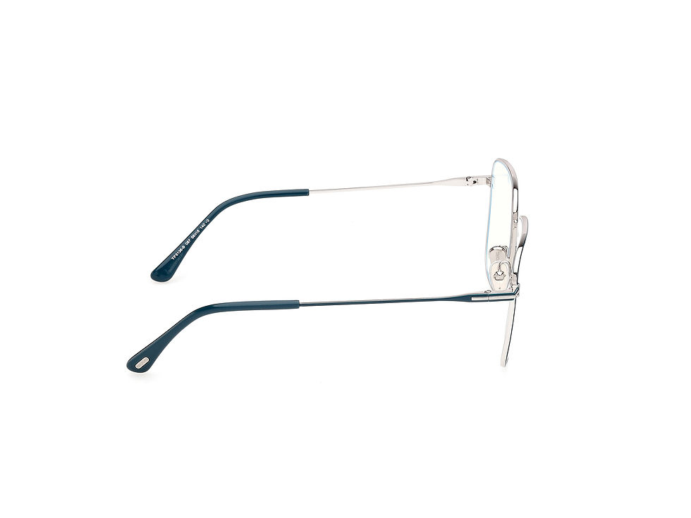 Thumbnail: Tom Ford FT6136-B_087 Square Metal Optical Frame – Shiny Turquoise