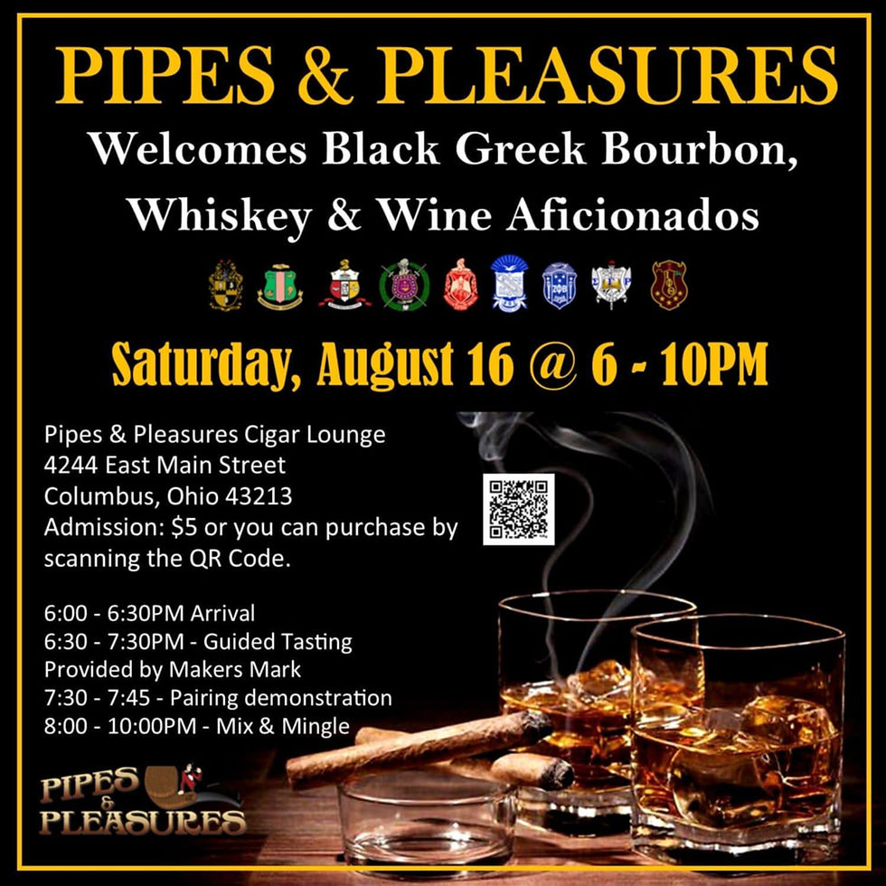Black Greek Bourbon, Whiskey, & Wine Aficianados