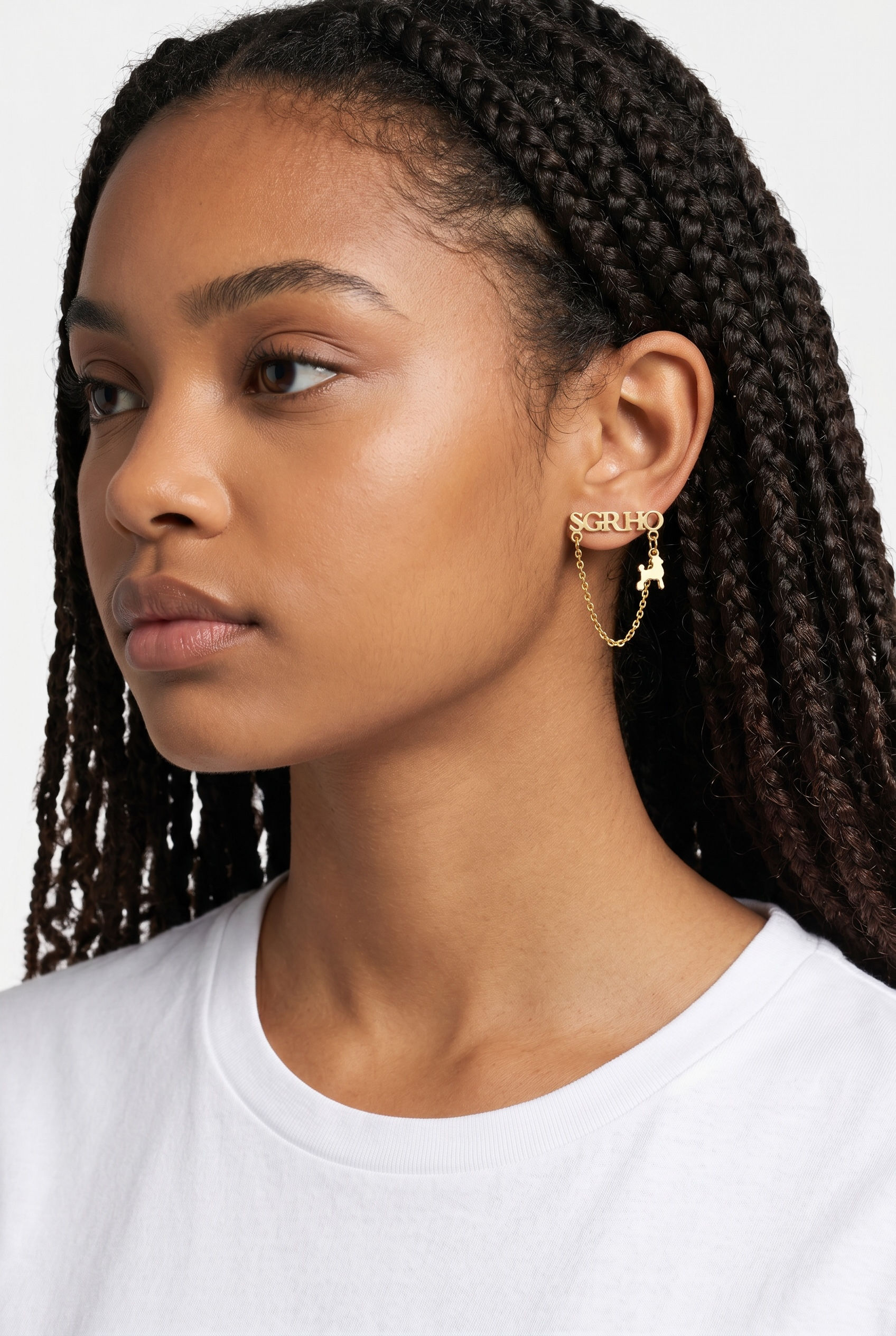 SGRHO POODLE EARRINGS - 18K Gold Plated