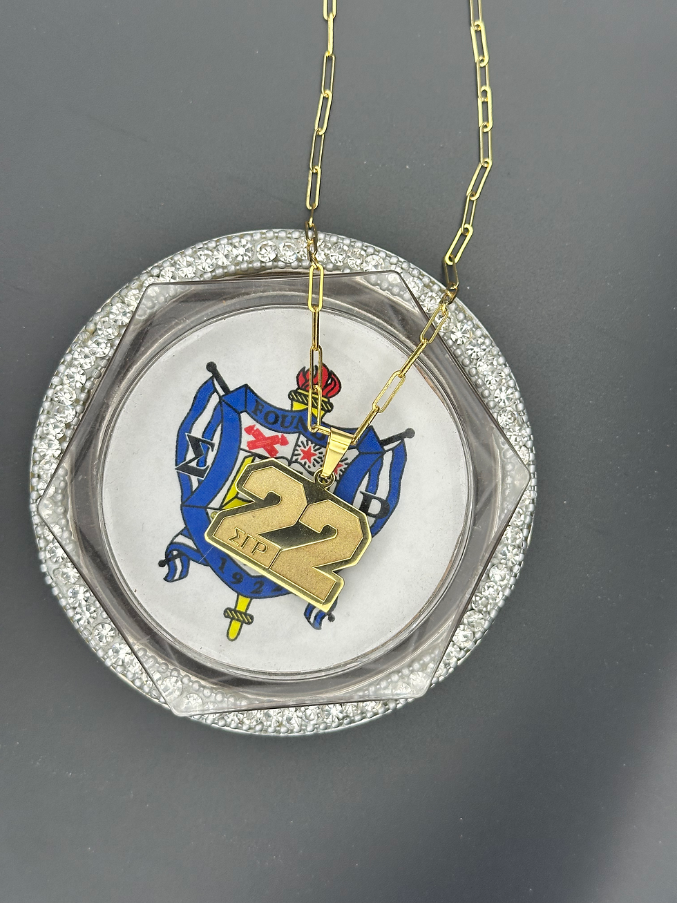 Thumbnail: 22 ΣΓΡ PENDANT - 18K GOLD PLATED
