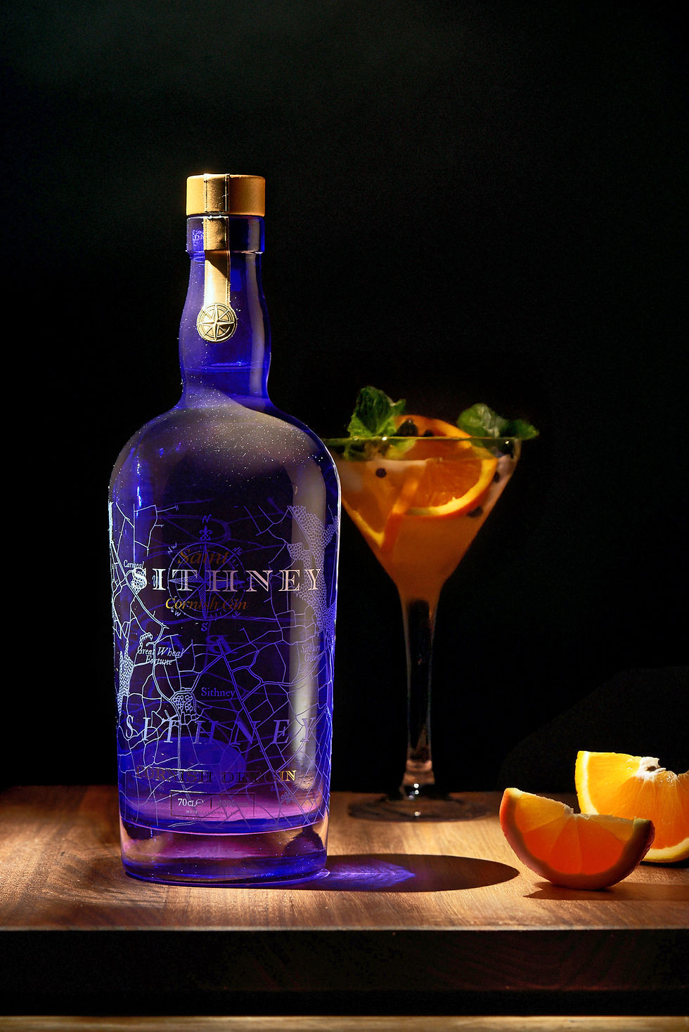 Photo of: Saint Sithney gin cocktail with orange