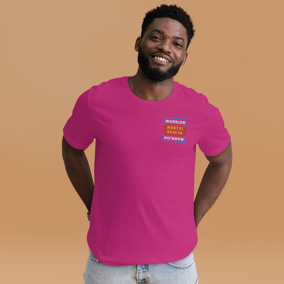 Thumbnail: Mental Health Warrior Embroidered T-Shirt | Unisex | (SV38)