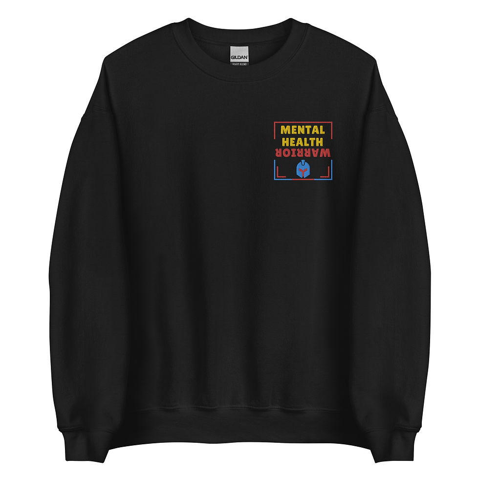 Thumbnail: Mental Health Warrior Embroidered Sweatshirt | Unisex | (SV35)