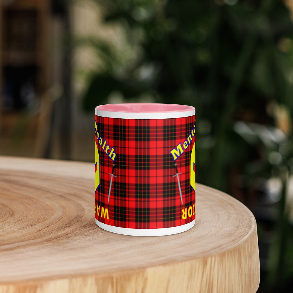 Thumbnail: Mental Health Warrior Coffee Mug with Color Inside | (HV31-RP)