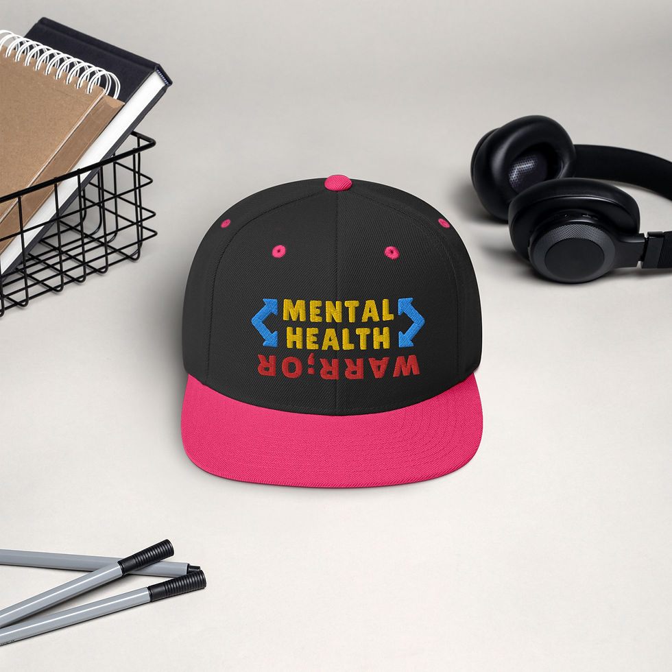 Thumbnail: Mental Health Warrior Snapback Hat | Embroidered | (HV26)