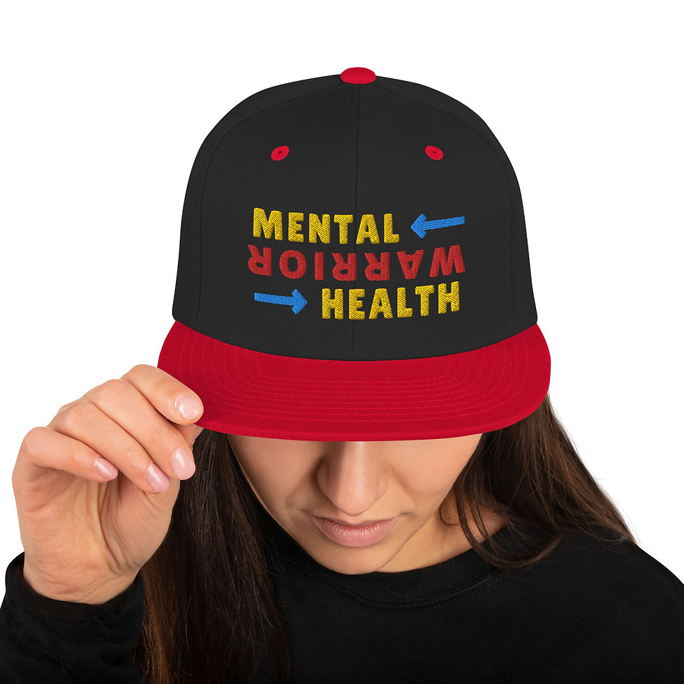 Thumbnail: Mental Health Warrior Snapback Hat | Embroidered | (HVT6)