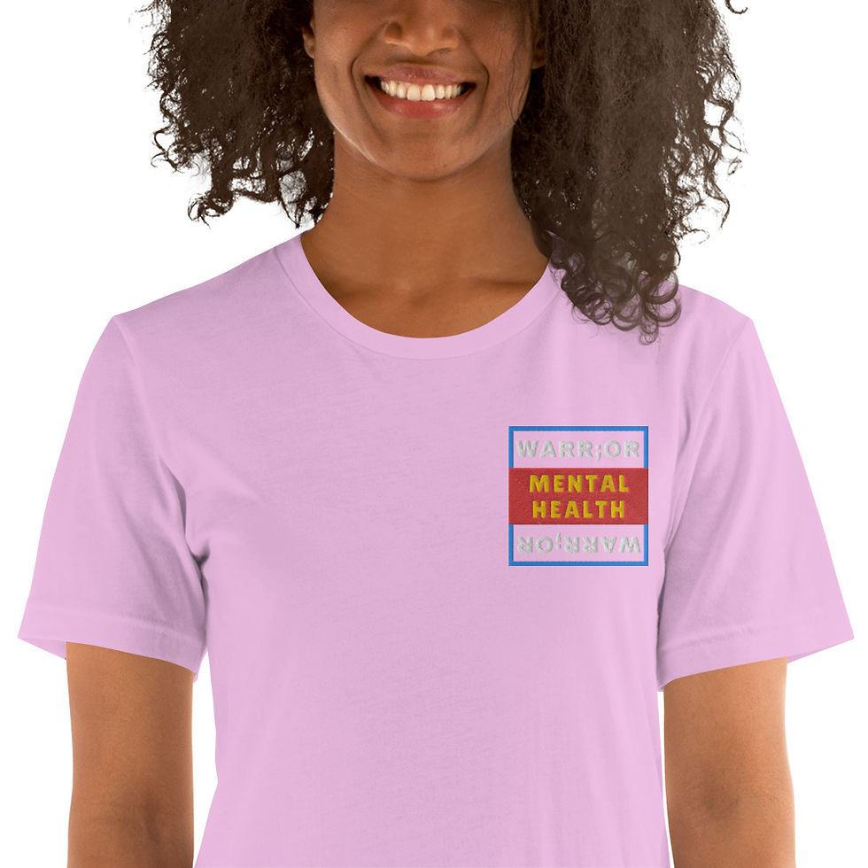 Thumbnail: Mental Health Warrior Embroidered T-Shirt | Unisex | (SV38)