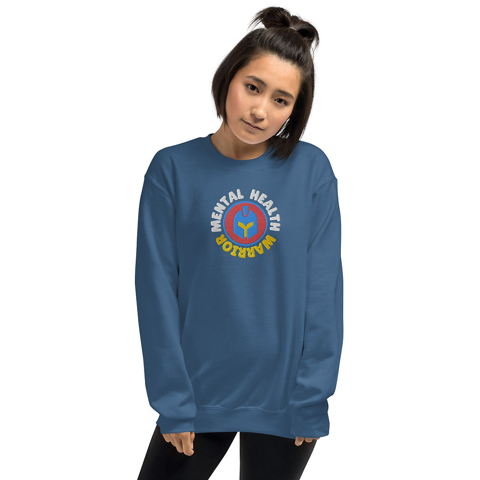 Thumbnail: Mental Health Warrior Center Embroidered Sweatshirt | Unisex | (SV43-m)