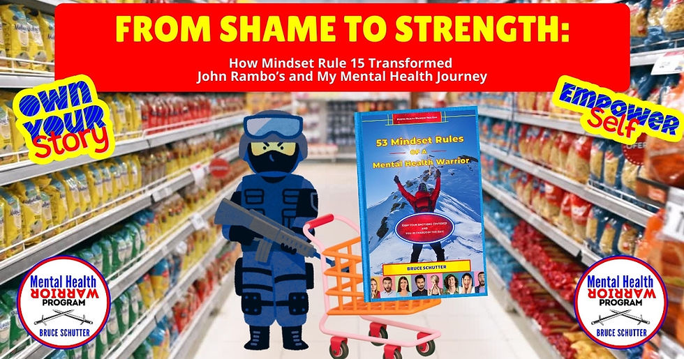 From Shame to Strength: How Mindset Rule 15 Transformed John Rambo’s and My Mental Health Journey