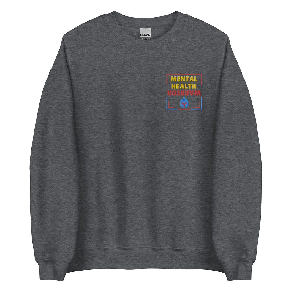 Thumbnail: Mental Health Warrior Embroidered Sweatshirt | Unisex | (SV35)
