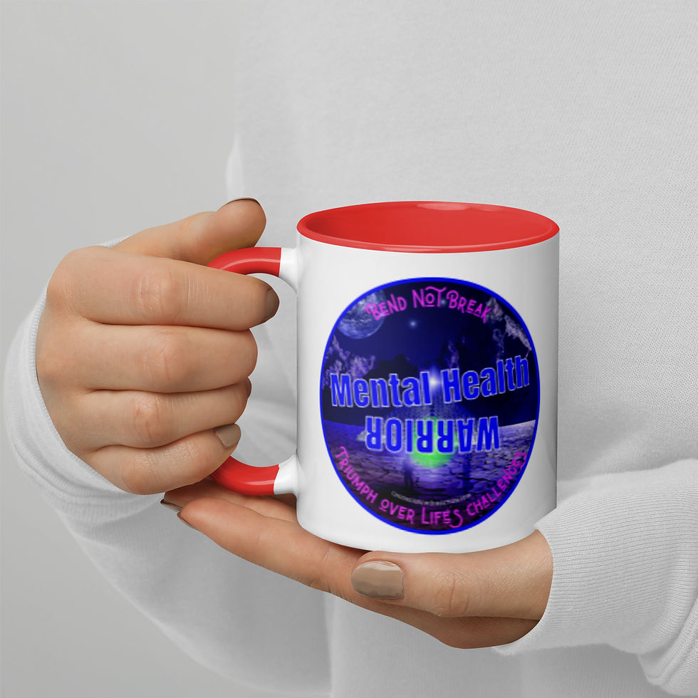 Thumbnail: Mental Health Warrior Coffee Mug with Color Inside | (OSV3)