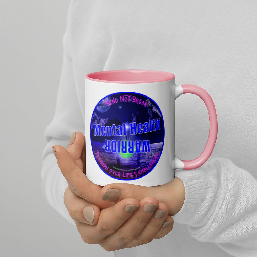 Thumbnail: Mental Health Warrior Coffee Mug with Color Inside | (OSV3)
