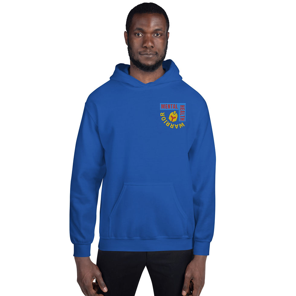 Thumbnail: Mental Health Warrior Embroidered Hoodie | Unisex | (SV15)