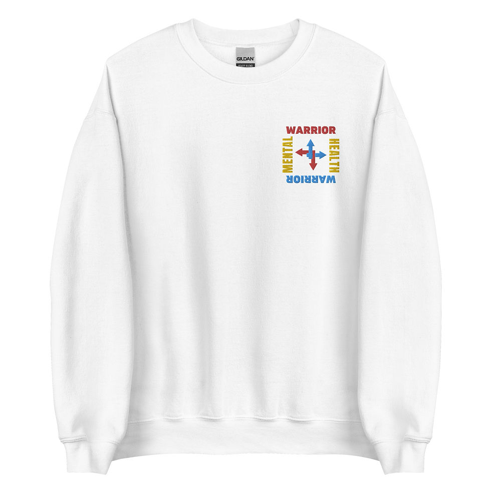 Thumbnail: Mental Health Warrior Embroidered Sweatshirt | Unisex | (SV17)