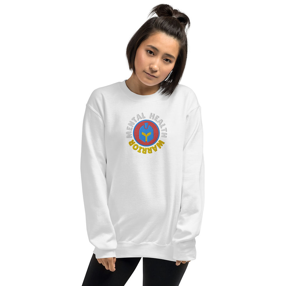 Thumbnail: Mental Health Warrior Center Embroidered Sweatshirt | Unisex | (SV43-m)
